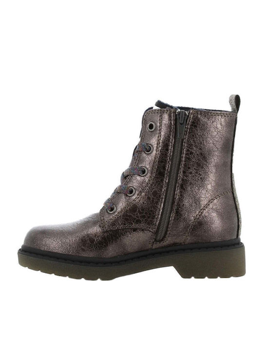 Martens SX Kids Boots with Laces Silver