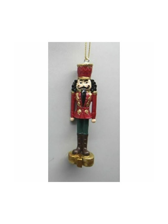 Iliadis Christmas Polyresin Nutcracker Ornament Red 3x11cm