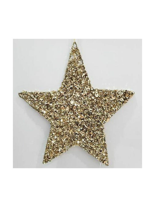 Iliadis Christmas Star Ornament Gold 25x25cm