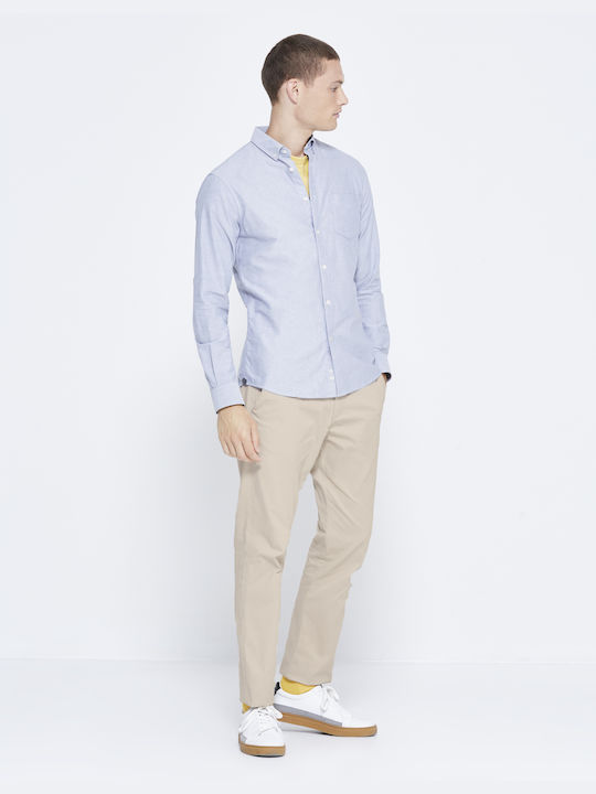 Celio Shirt with Long Sleeve Maoxfordy - MARINE