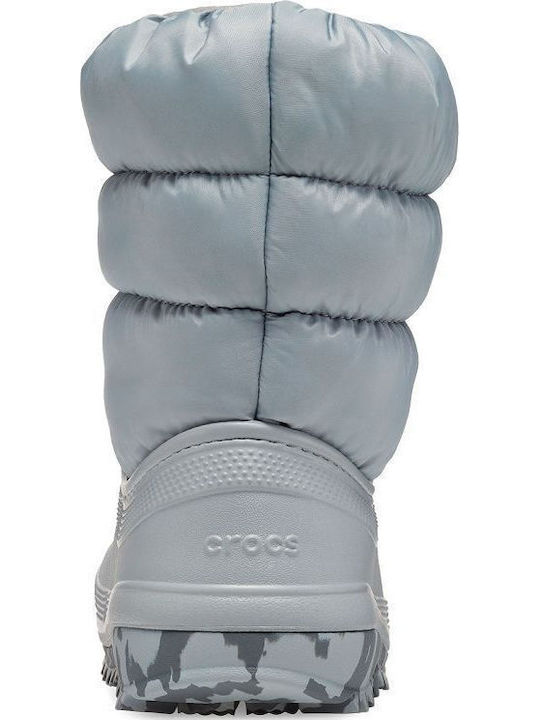Classic Neo Puff Kids Snow Boots Gray