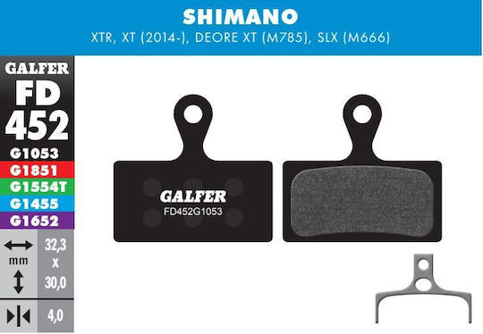 Galfer Standard FD452 FD452G1053 Τακάκια για Δισκόφρενο Ποδηλάτου