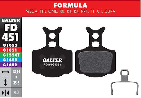Galfer FD451G1851 Велосипедни спирачни накладки за дискови спирачки