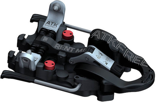 ATK Rent Me Ski Bindings with Brake Width 108mm in Black Color