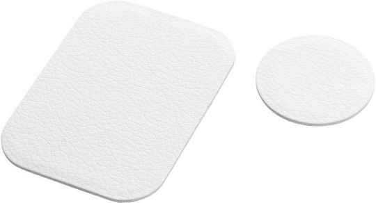 Βάση Κινητού Αυτοκινήτου Eco Leather White με Μαγνήτη