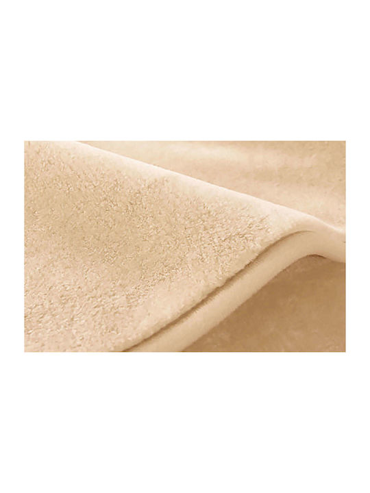 Belpla Ster Plain Blanket Spanish Velvet Single 160x220cm. BL-40142040115 Off White