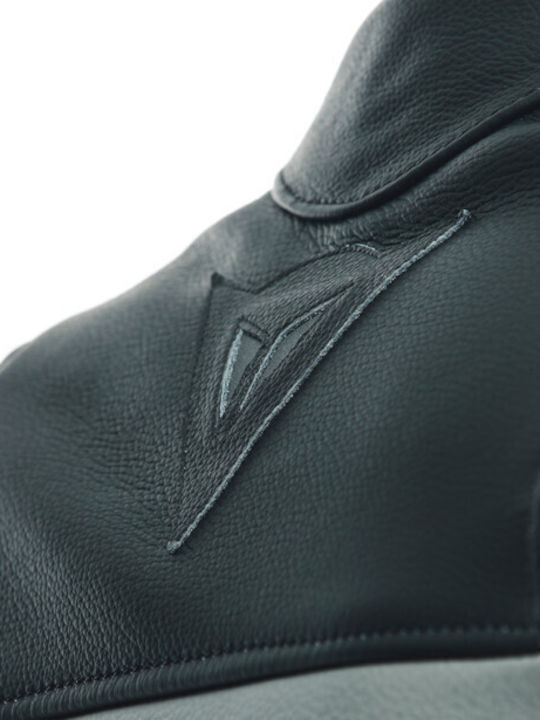 Dainese Racing 4 Winter Herren Motorradjacke Leder Schwarz