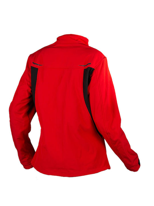 Nordcode Pulse Lady Damen Motorradjacke Softshell 4 Jahreszeiten Rot