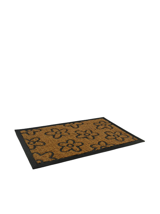 Viosarp Fußmatte Rutschfest Floral Braun 40x60cm