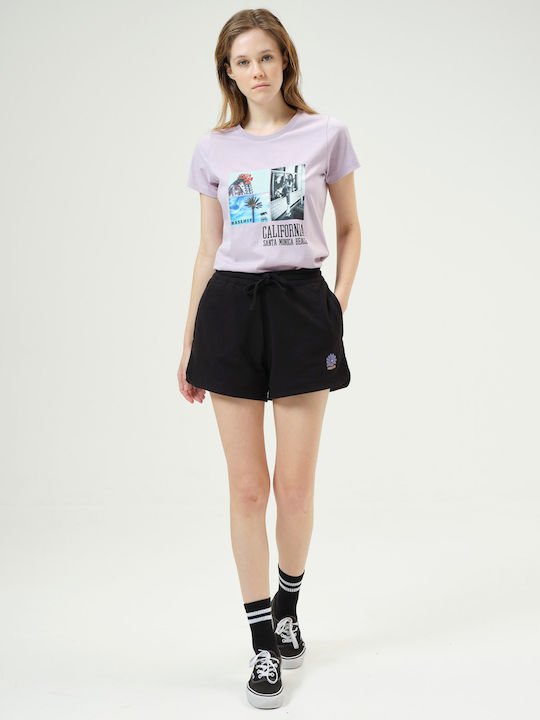 Pantaloni Scurți Sport Pentru Femei Negri