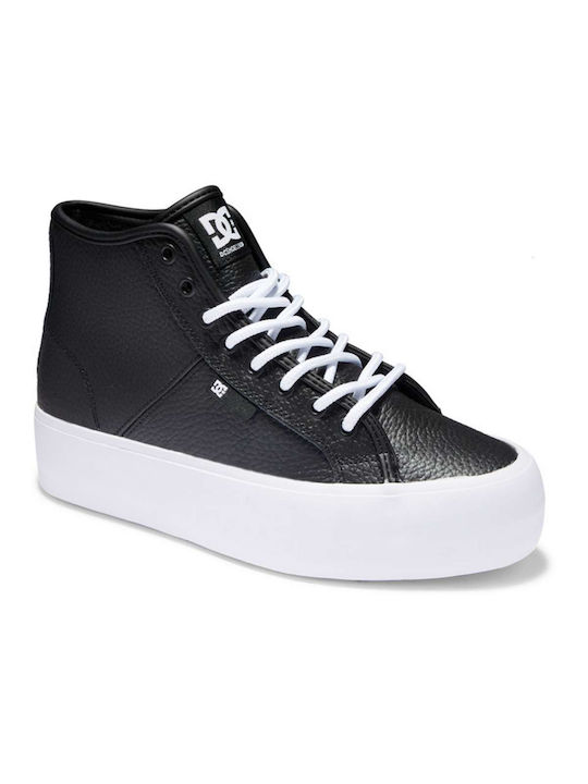 DC Femei Flatforms Sneakers Negre