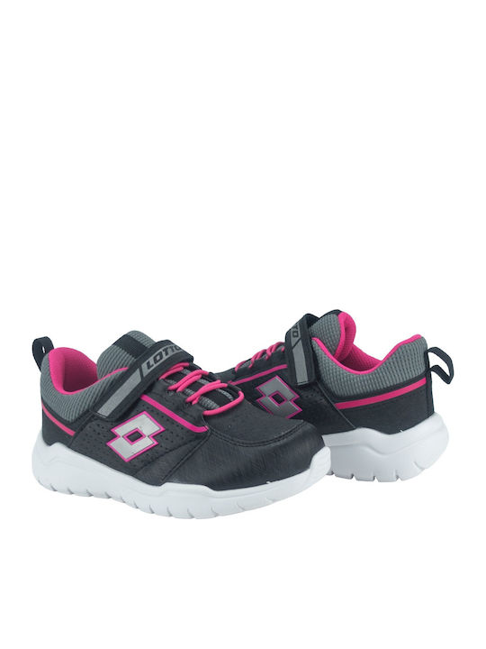 Spacelite Kinder Sportschuhe Laufen mit Bügel- und Schleifenverschluss Schwarz