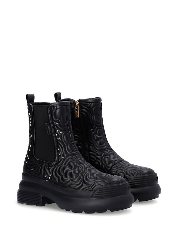 Beatles Stiefeletten Damen Schwarz