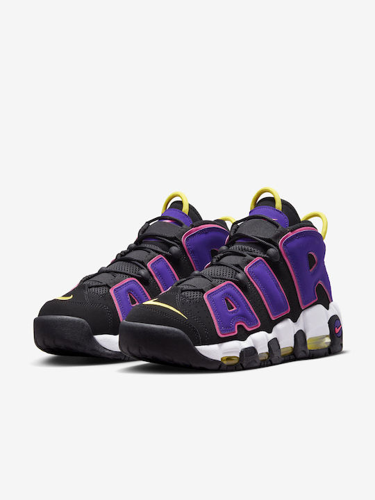 Nike Air More Uptempo 96' Men's Boots Black / Multi Color / Court Purple