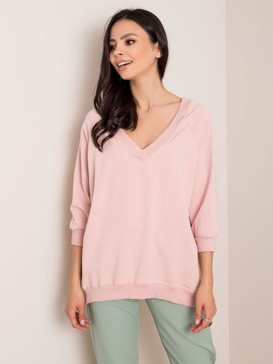 Rue Paris Women's Sweatshirt Pink