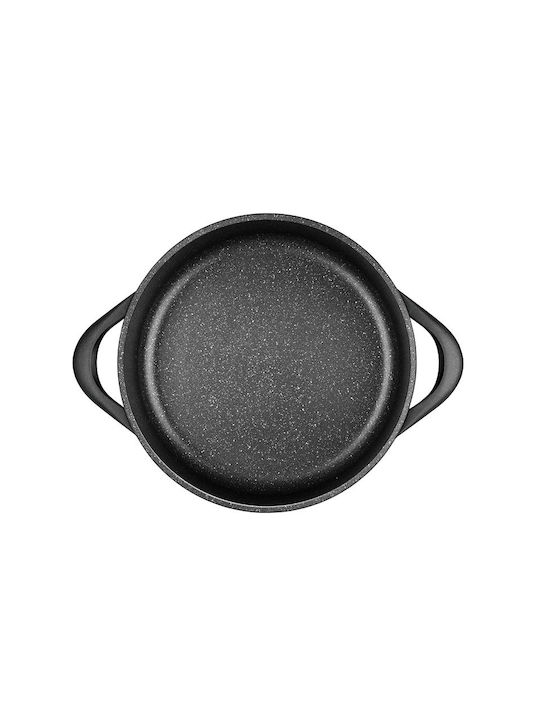 Smile Cookware Set of Aluminum with Non-stick Coating Black 10pcs