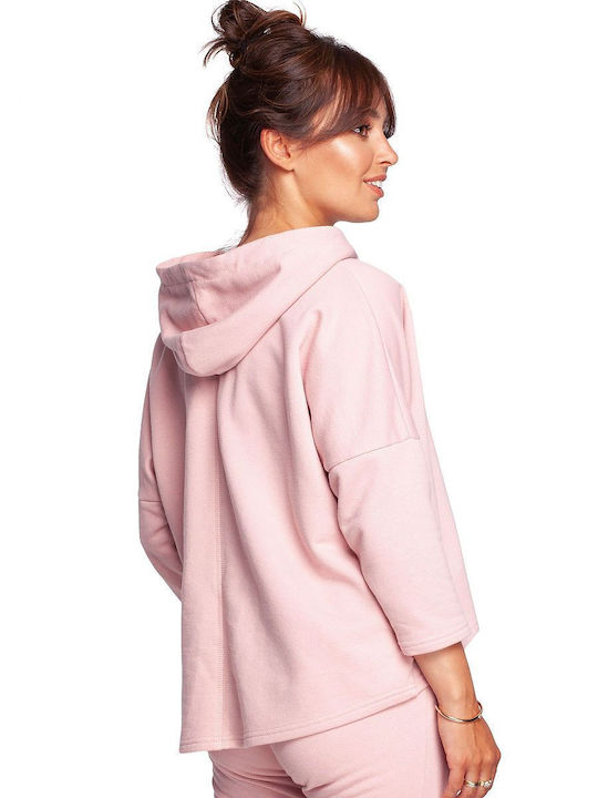 BeWear Women's Hooded Sweatshirt Pink