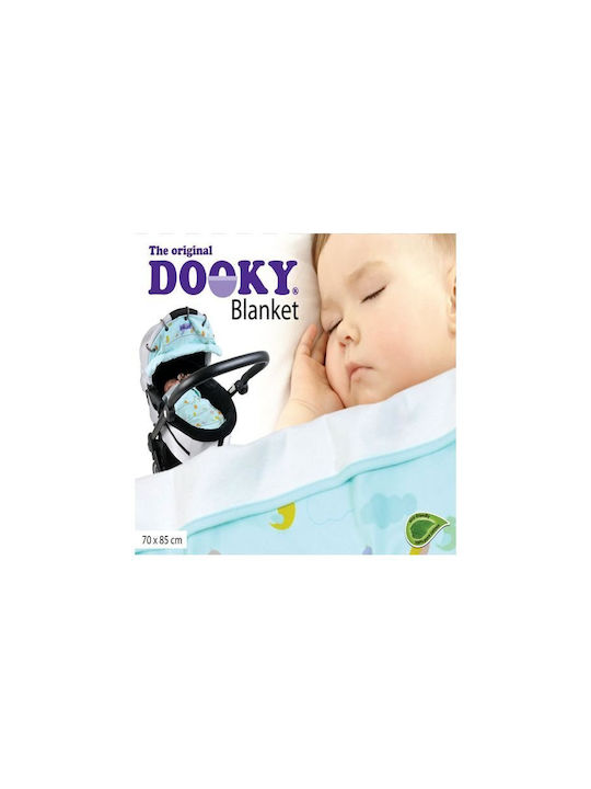 Dooky Κουβέρτα Αγκαλιάς & Λίκνου Γαλάζια 70x85εκ.