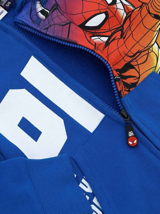 Kids Sweatshirt Cardigan with Hood Blue