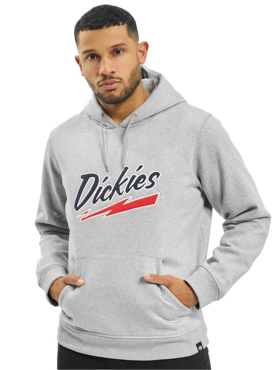 Dickies Campti Ανδρικό Φούτερ με Κουκούλα και Τσέπες Γκρι