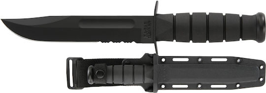 Ka-Bar USA Μαχαίρι Black Serrated σε Θήκη 1214