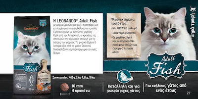 Leonardo Adult Rice Dry Food for Adult Cats with Fish 15kg