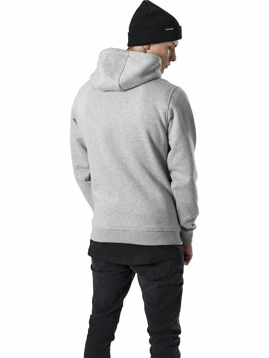 WU001 Φούτερ με Κουκούλα Heather Grey