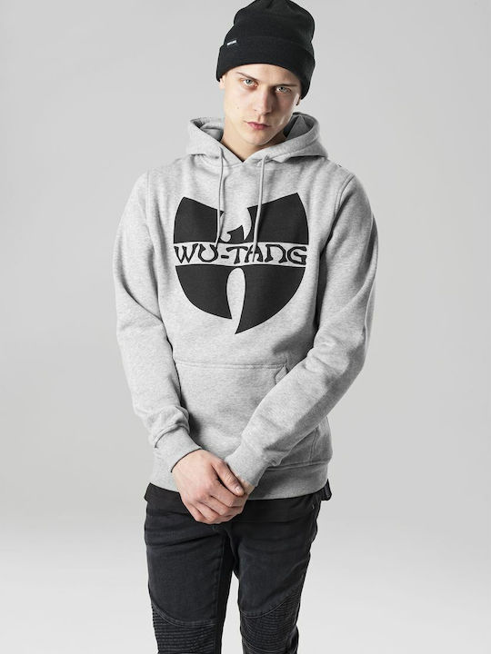 WU001 Φούτερ με Κουκούλα Heather Grey