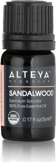 Alteya Organics Essential Βιολογικό Αιθέριο Έλαιο Σανδαλόξυλο 5ml
