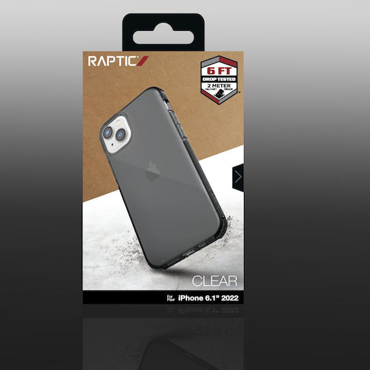 Raptic Clear Back Cover Πλαστικό / Σιλικόνης Γκρι (iPhone 14)