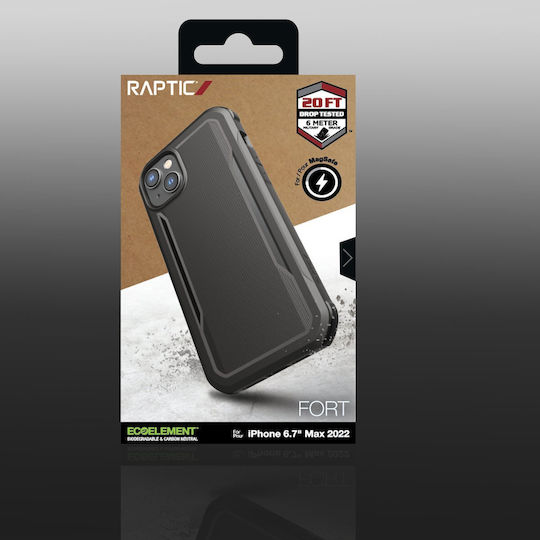 Raptic Fort MagSafe Back Cover Πλαστικό / Σιλικόνης Μαύρο (iPhone 14 Plus)