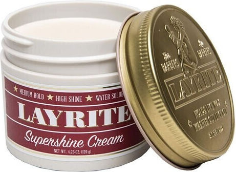 Layrite Supershine Hair Styling Cream with Shine with Medium Hold 120gr