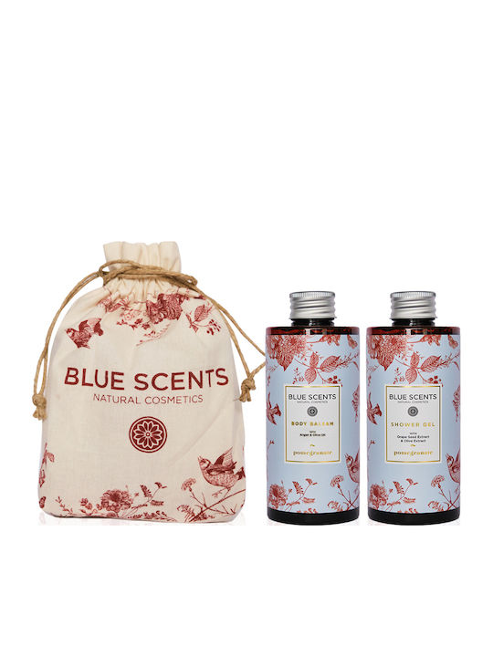 Blue Scents Pomegranate Комплект за грижа за кожата за Хидратация & Почистване на тялото Blue Scents Pomegranate Комплект за грижа за кожата за Хидратация & Почистване на тялото