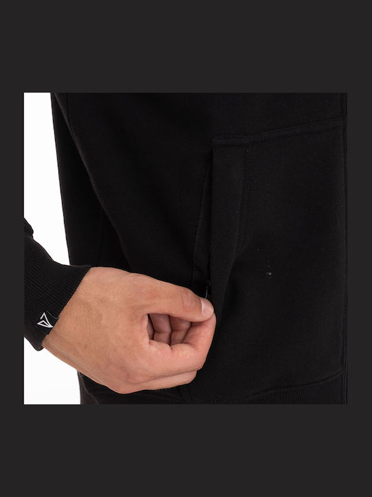 Black Hooded Cardigan