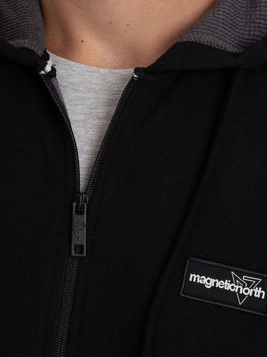 Black Hooded Cardigan