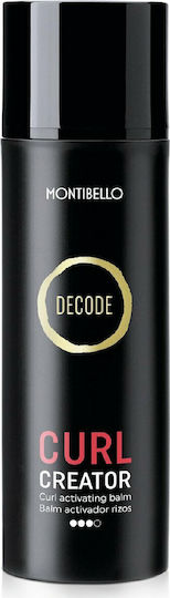 Montibello Hair Cream Decode Curl Creator for Curls with Strong Hold Anti-Frizz 150ml