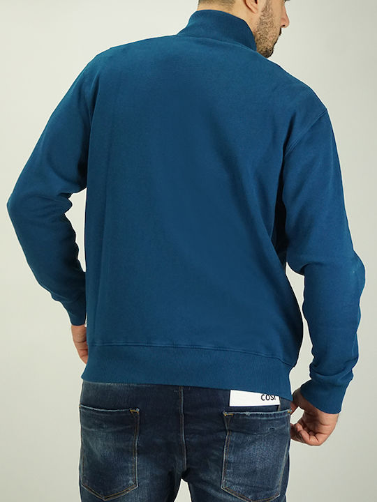 Franklin & Marshall Herren Sweatshirt mit Taschen Marineblau