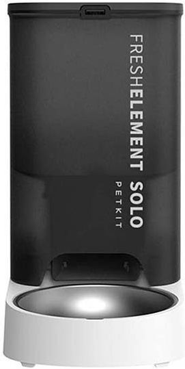Petkit Element SOLO Automatisch Futterspender aus ABS-Kunststoff für Hund & Katze 3lt 16.7cm in Schwarz Farbe