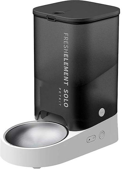 Petkit Element SOLO Automatisch Futterspender aus ABS-Kunststoff für Hund & Katze 3lt 16.7cm in Schwarz Farbe