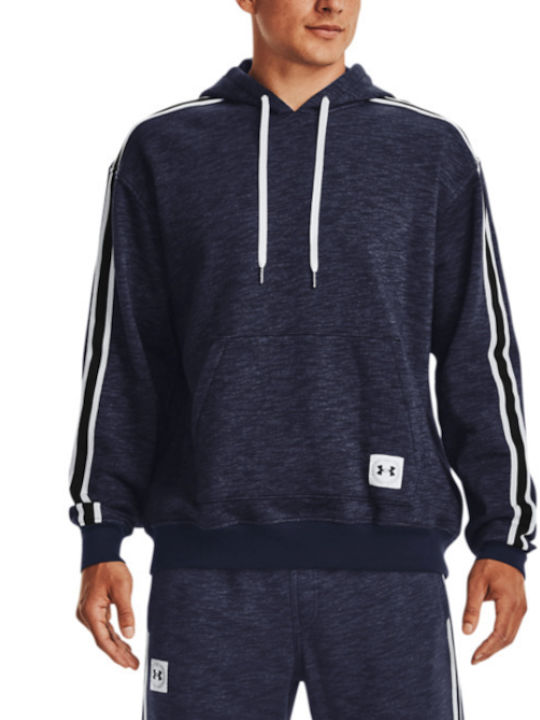 Essential Φούτερ με Κουκούλα Navy Μπλε