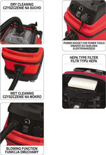 Yato Aspirator Lichide / Solide 1600W Recipient 30lt