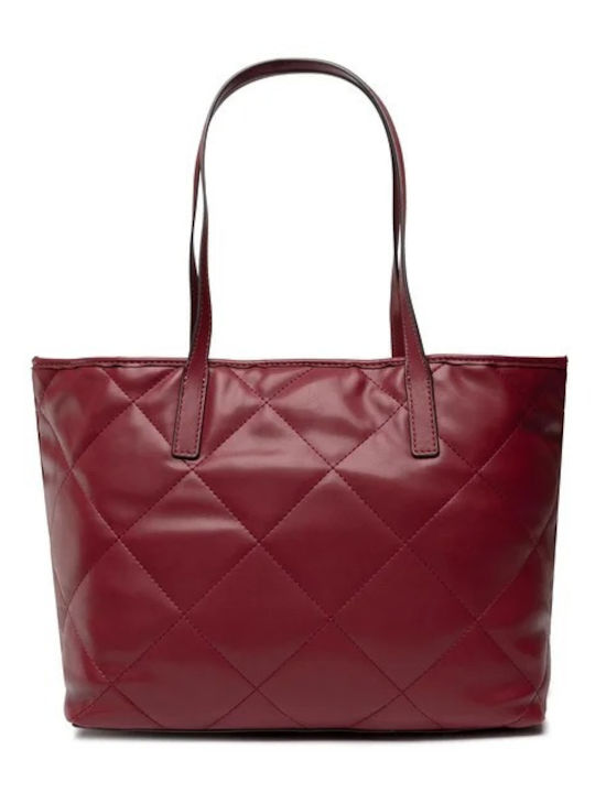 Guess Vikky Set Women's Bag Shopper Shoulder Burgundy