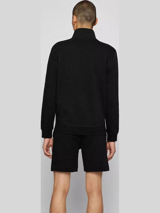Men's Sweatshirt Jacket with Pockets Black