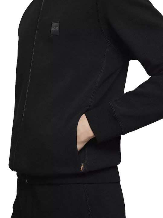 Men's Sweatshirt Jacket with Pockets Black