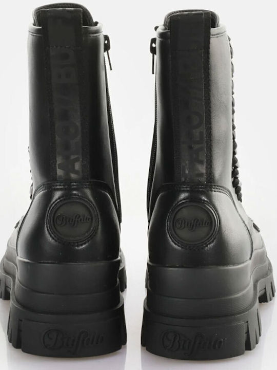Leather Women's Ankle Boots Black