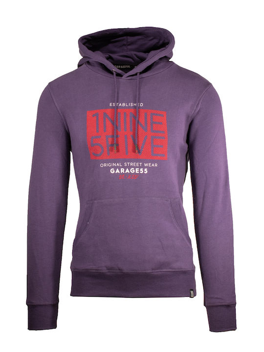 GAM004-20606 Sweatshirt mit Kapuze Violet