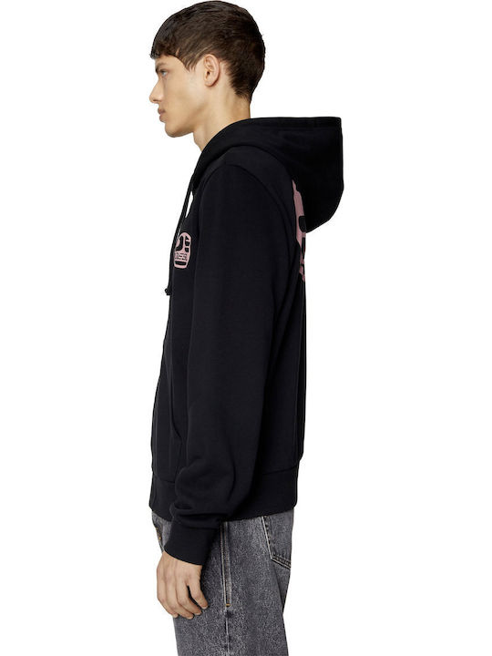 S-Ginn-K6 Men's Sweatshirt with Black Hood