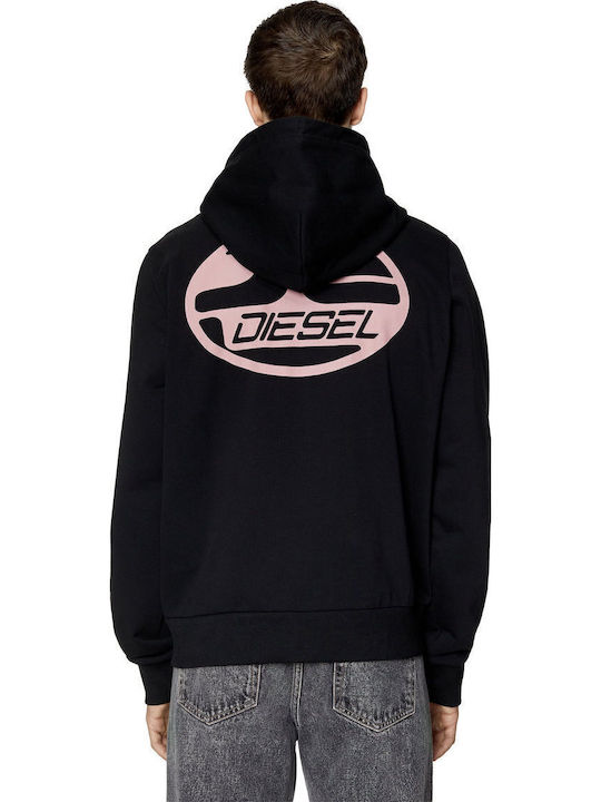 S-Ginn-K6 Men's Sweatshirt with Black Hood