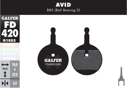 Galfer FD420 FD420G1053 Bicycle Brake Pads for Disc Brake