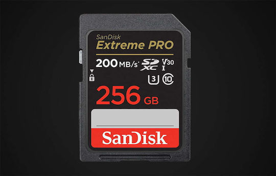 Sandisk Extreme Pro SDXC 256GB Class 10 U3 V30 UHS-I